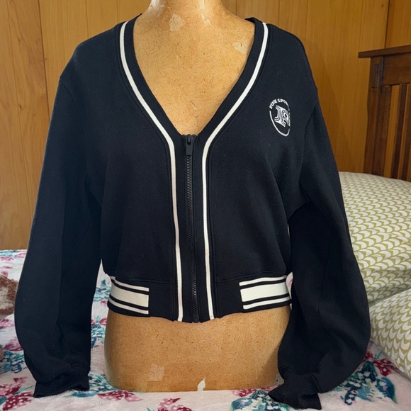 PINK by Victoria Secret 
Ivy Fleece Front-Zip Cardigan - Picture 4 of 7